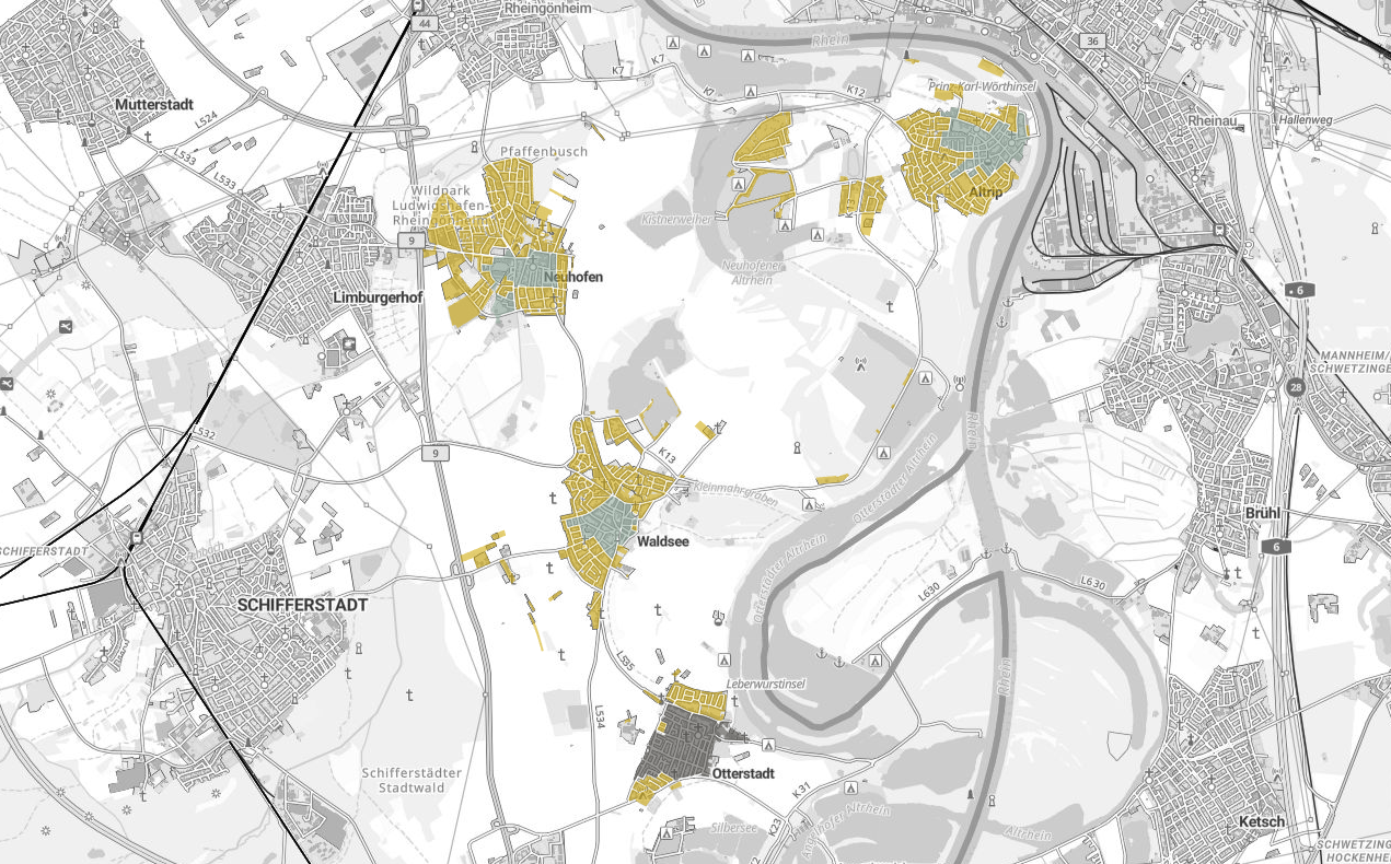 Map of the heat network